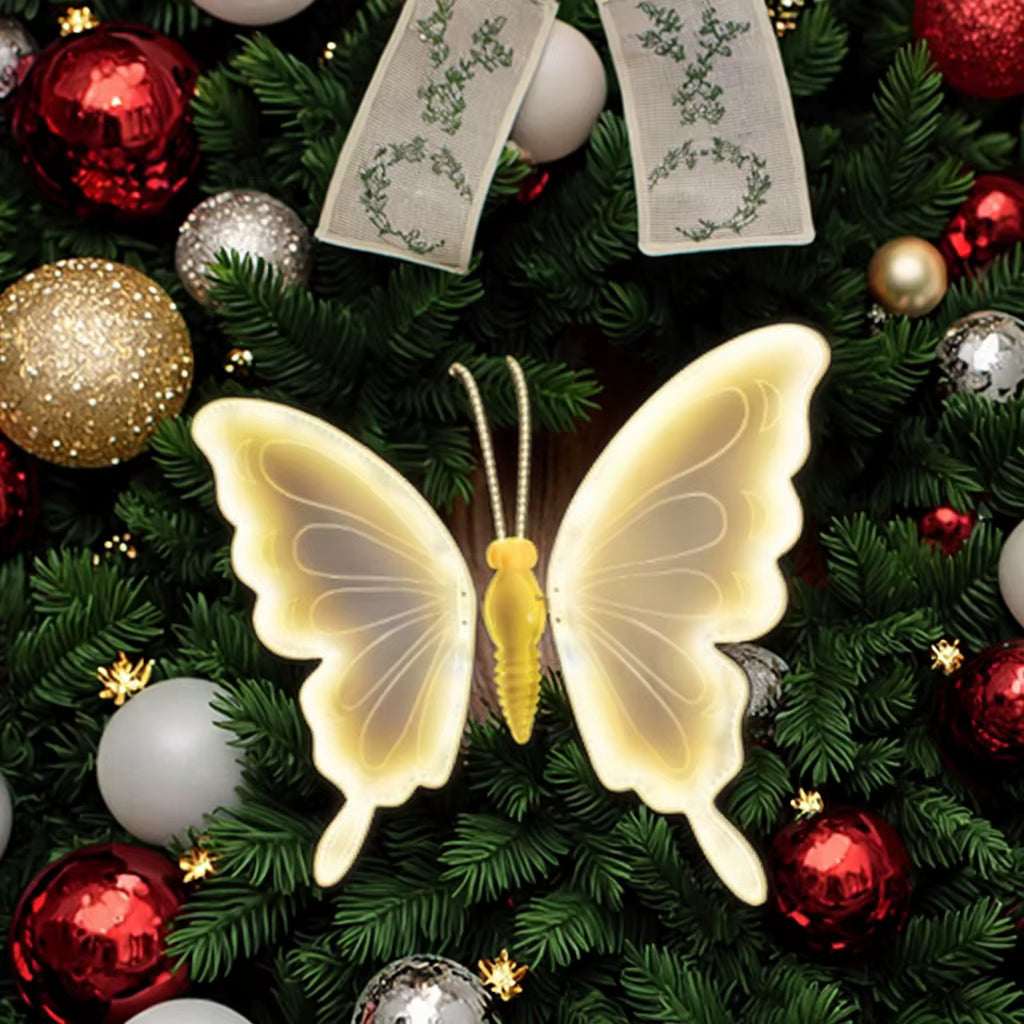 Papillon de Noël LED