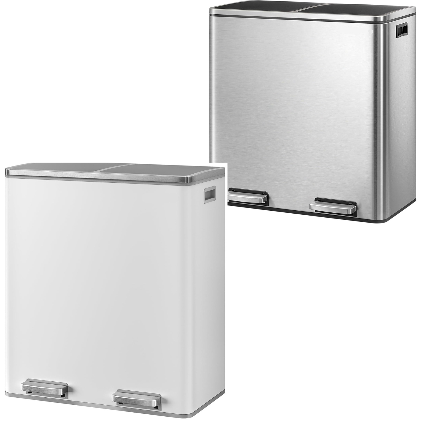 Poubelle à Double Compartiment