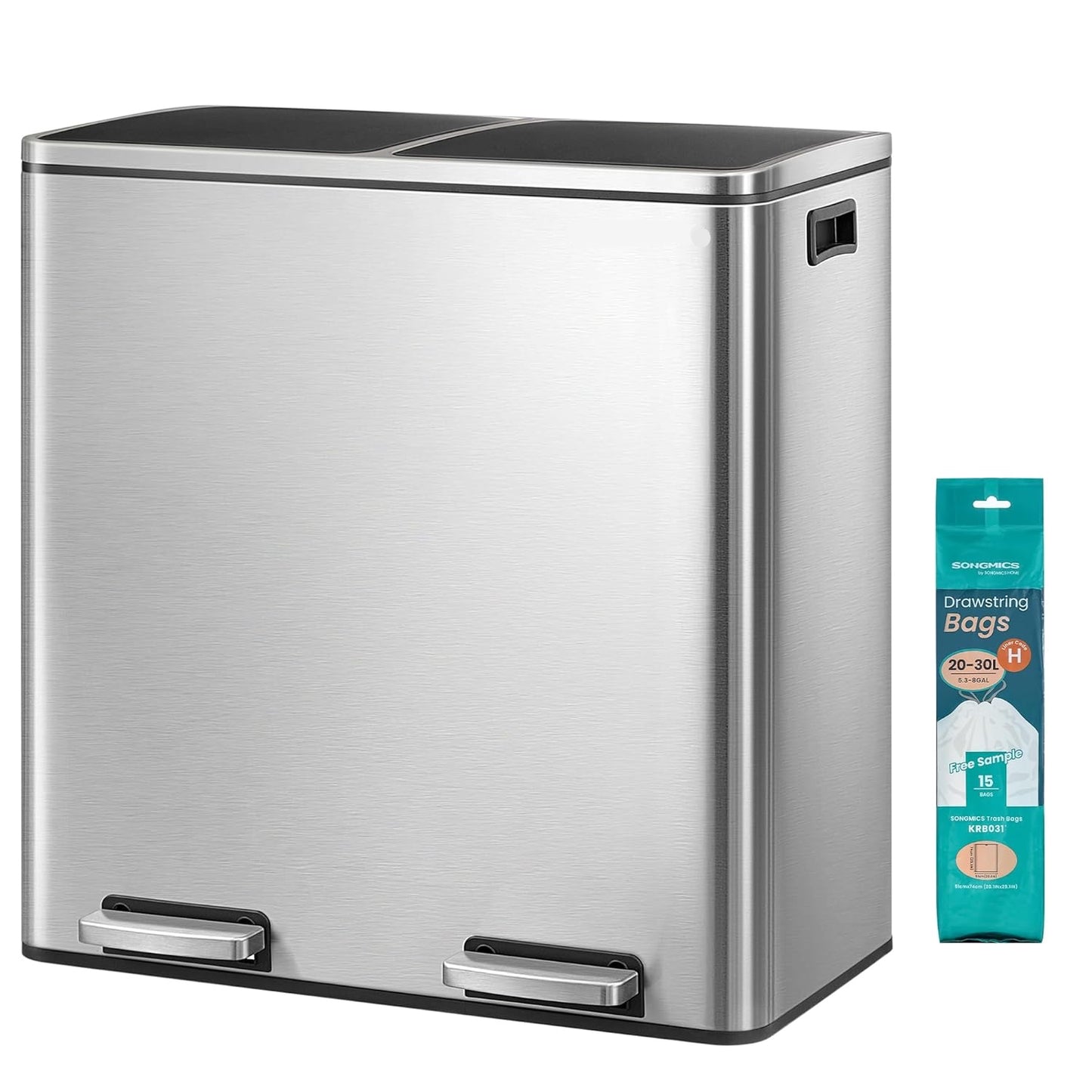 Poubelle à Double Compartiment