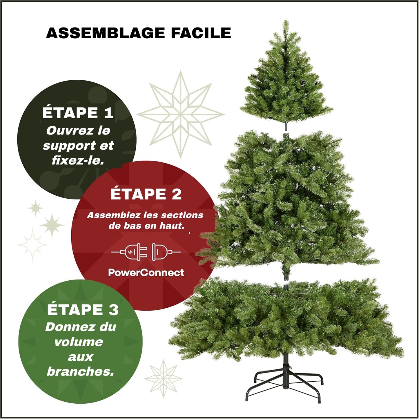 Sapin de Noël pré-illuminé