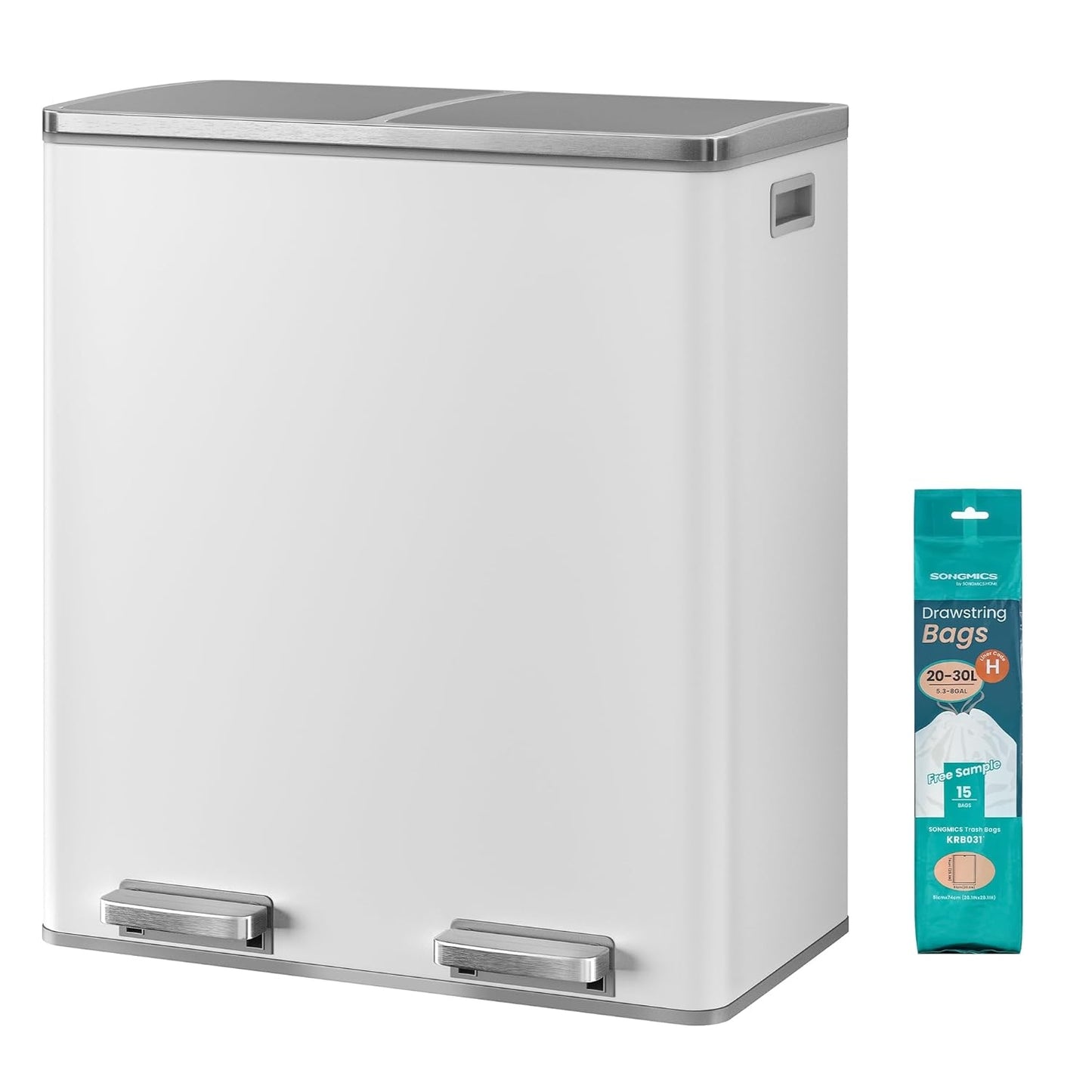 Poubelle à Double Compartiment