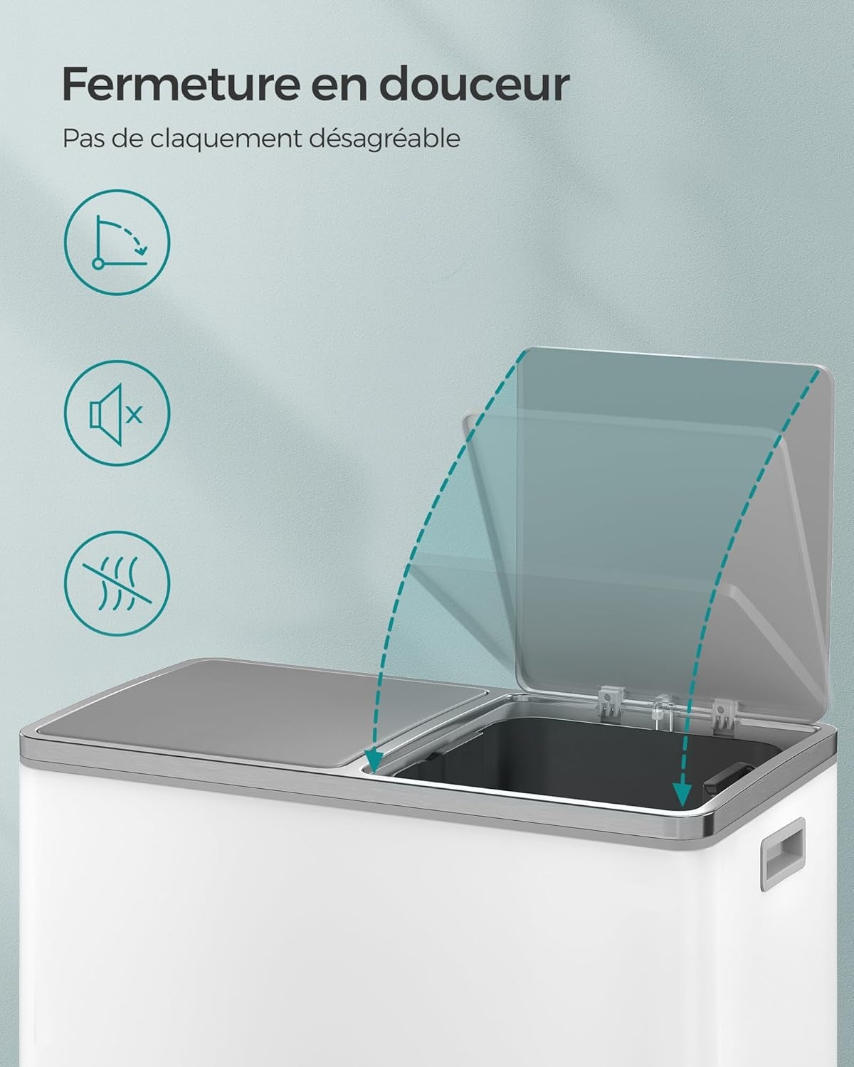 Poubelle à Double Compartiment