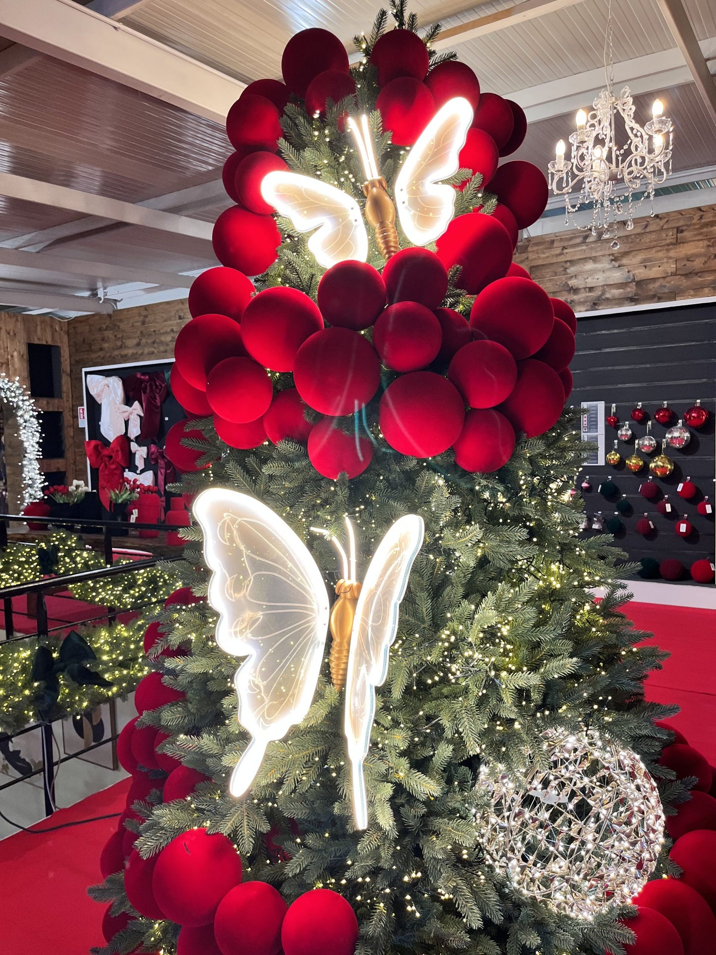 Papillon de Noël LED