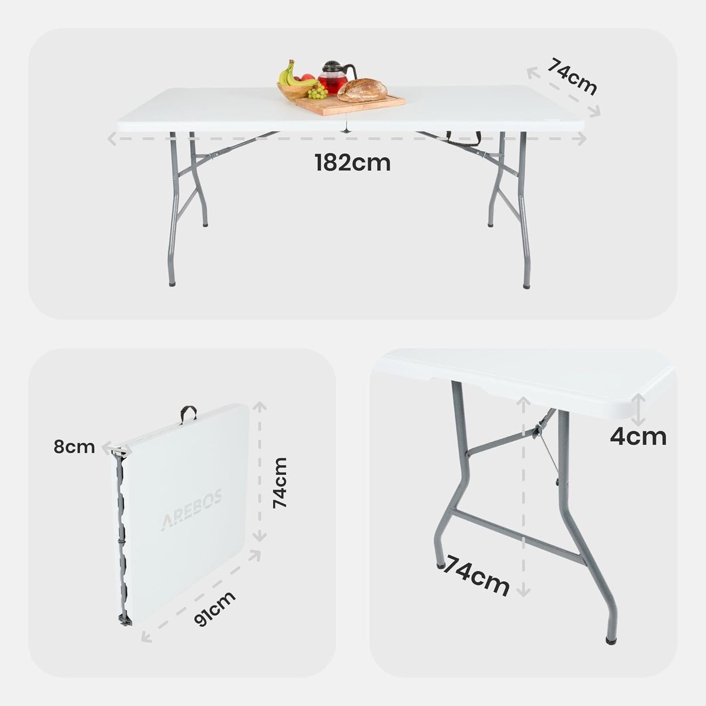 Ensemble Table Pliante et 2 Banc