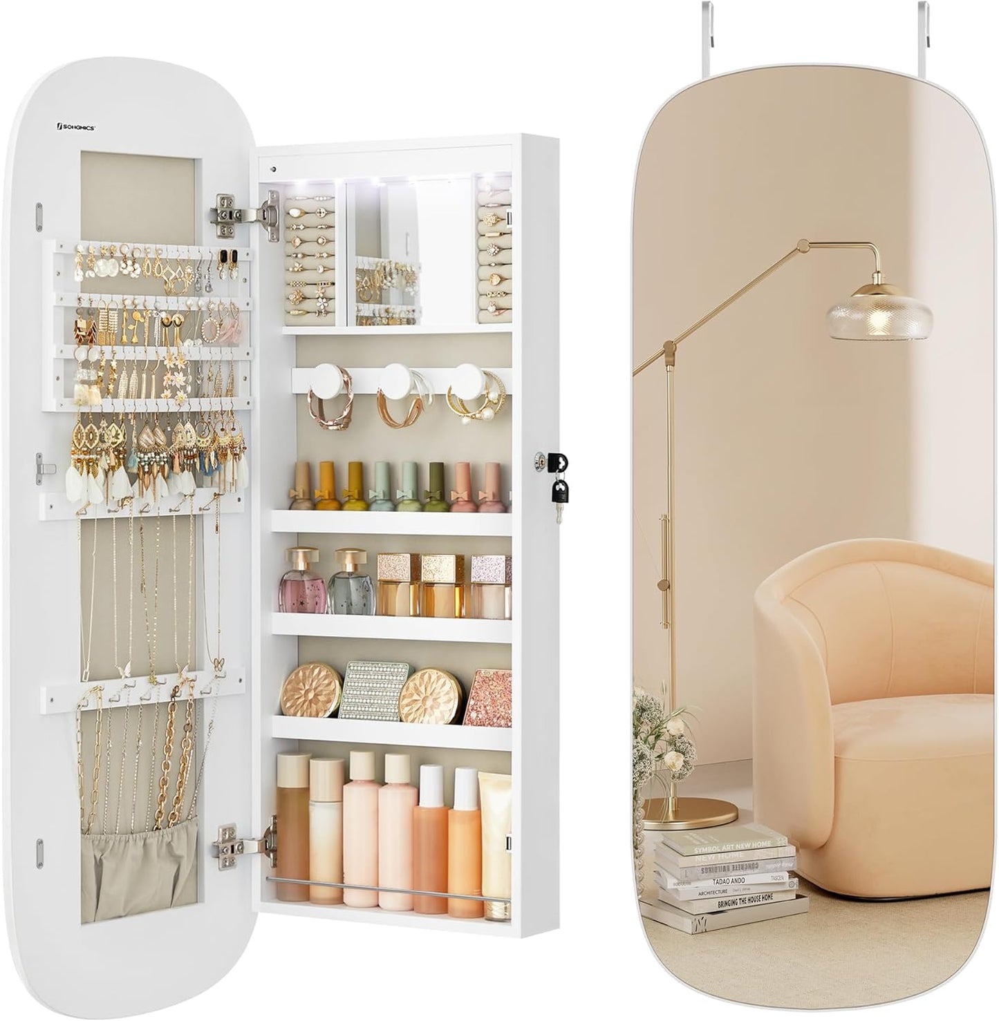 Armoire à Bijoux Mural