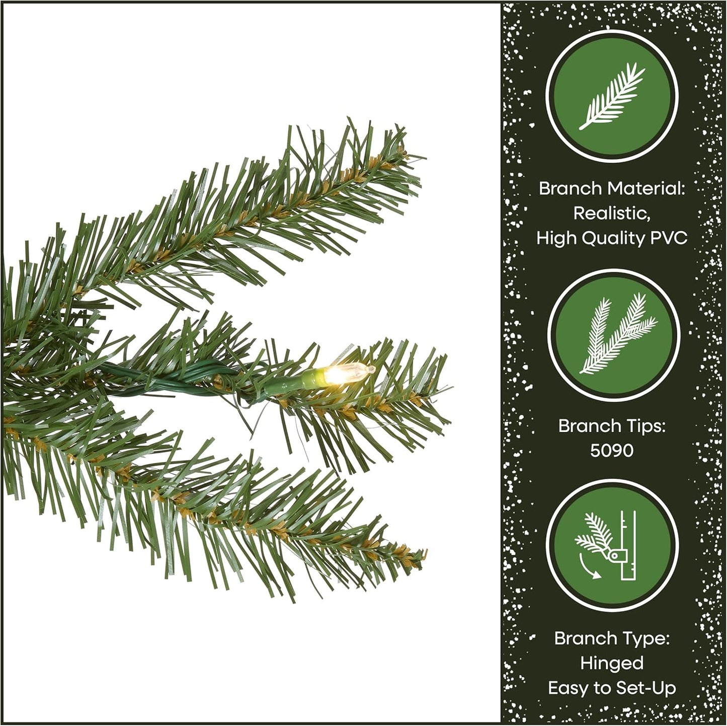 Sapin de Noël pré-illuminé