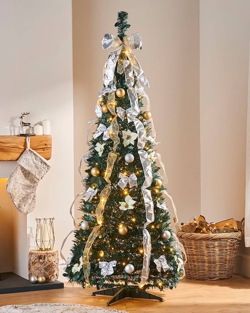 Sapin de Noël Pliable - Pré-Décoré