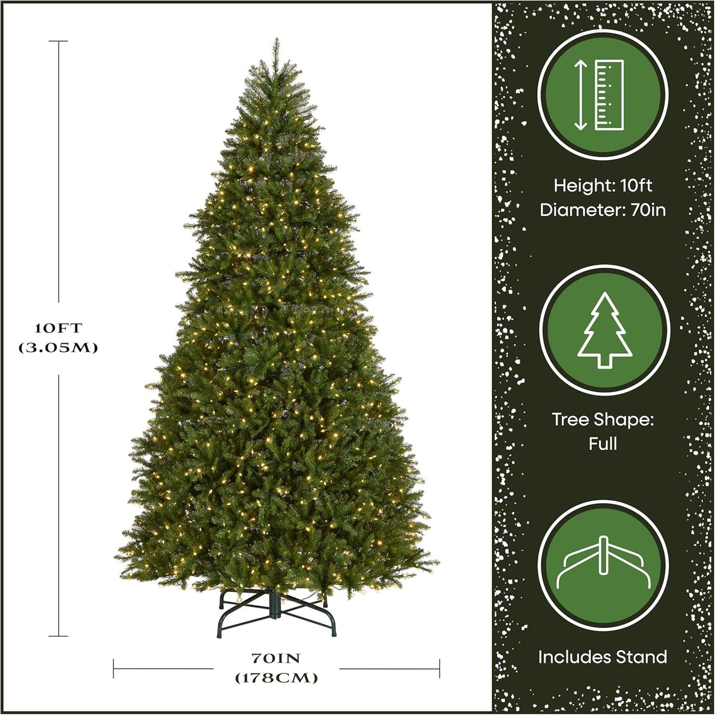 Sapin de Noël pré-illuminé