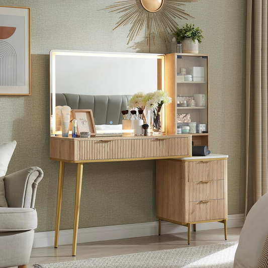 Coiffeuse avec Miroir LED