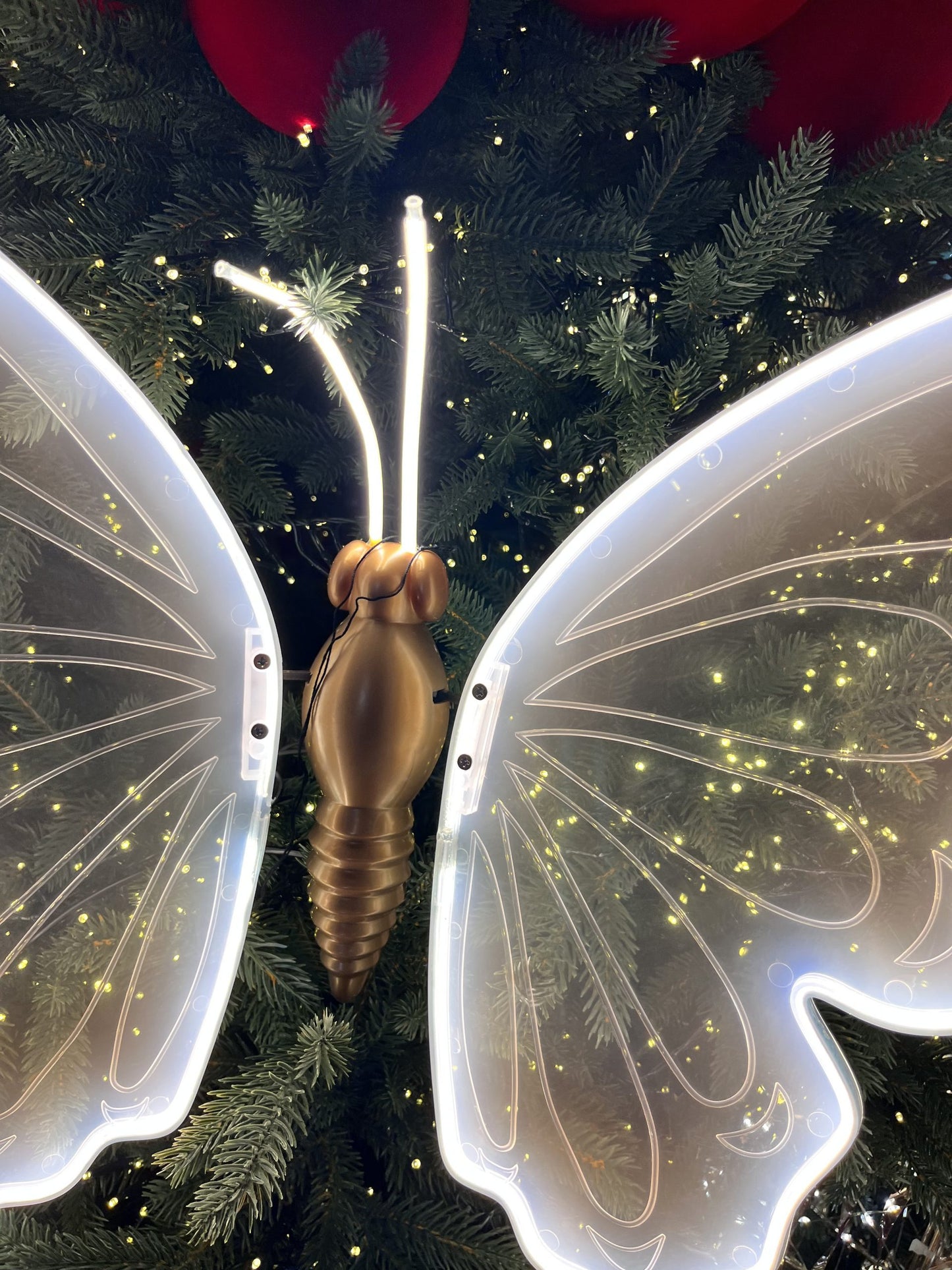 Papillon de Noël LED