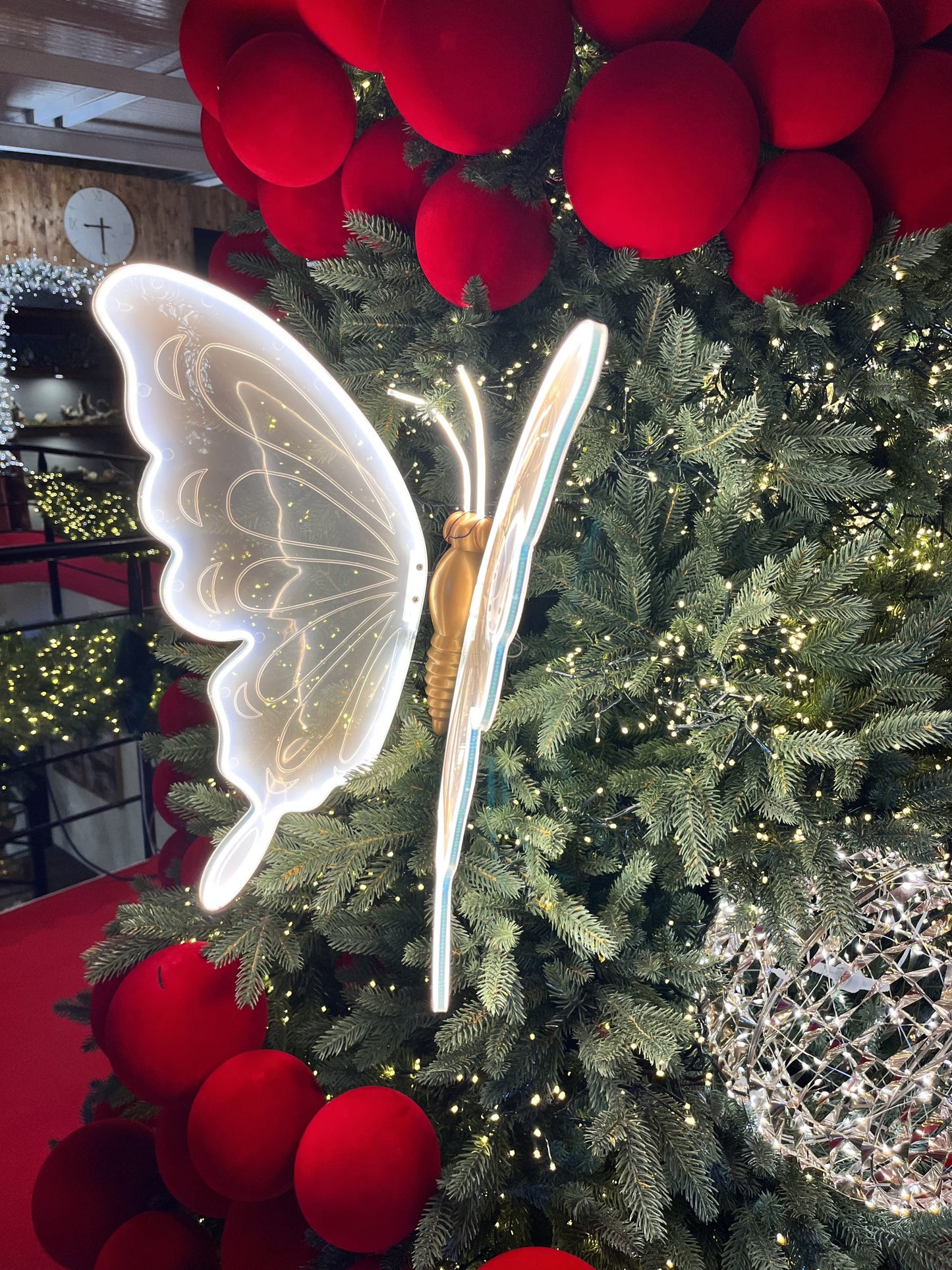 Papillon de Noël LED