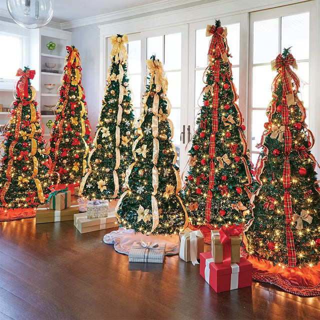 Sapin de Noël Pliable - Pré-Décoré