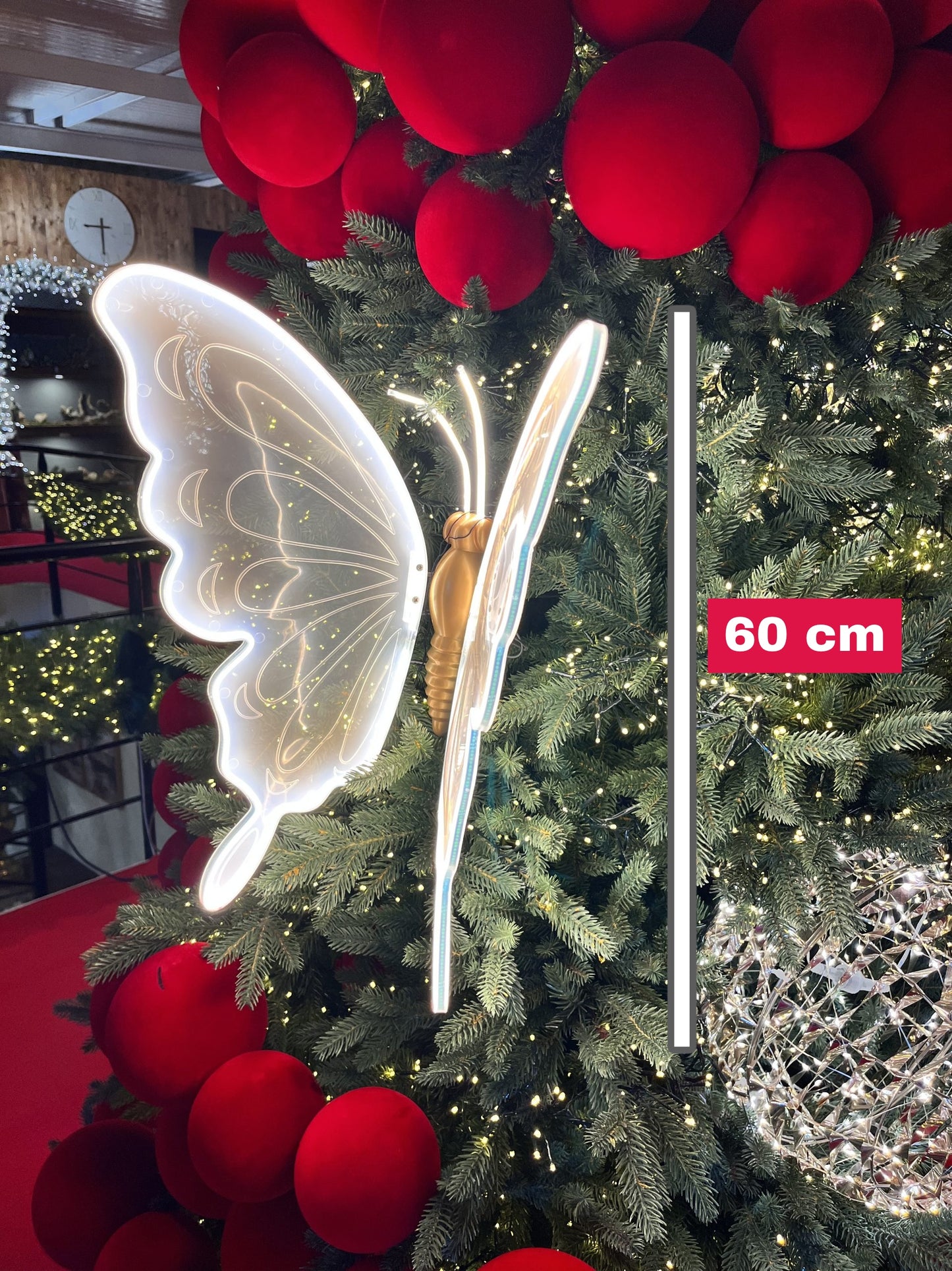 Papillon de Noël LED