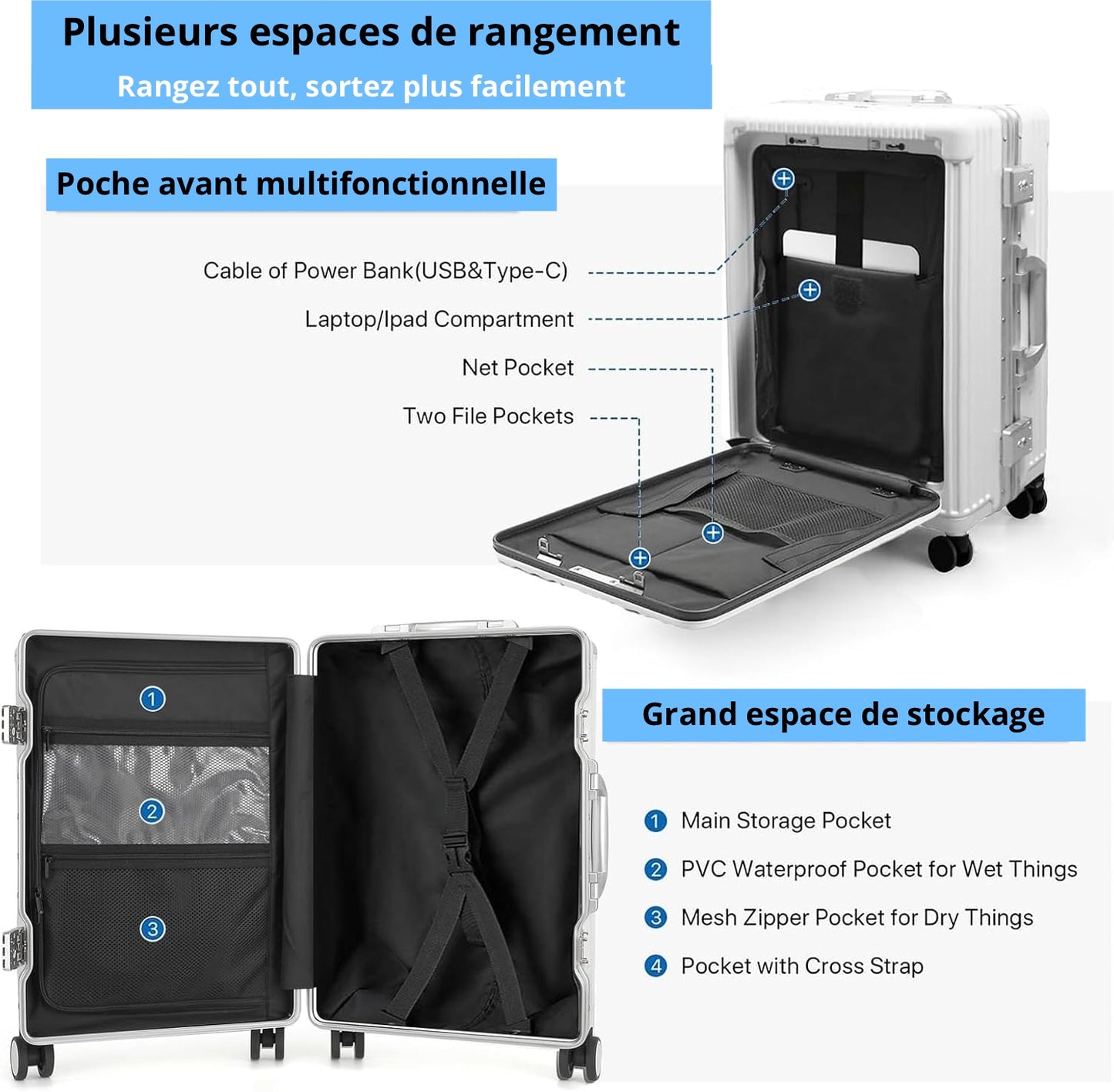 Valise de Voyage Tout-en-Un